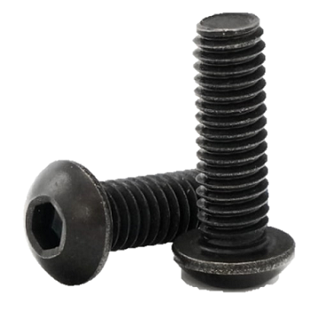 Btn Head Skt Screw M6 x 60mm Black