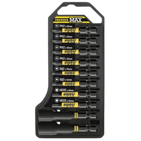 ThunderMax 10 Pce Impact Driver Bit Set