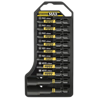 ThunderMax 10 Pce Impact Driver Bit Set