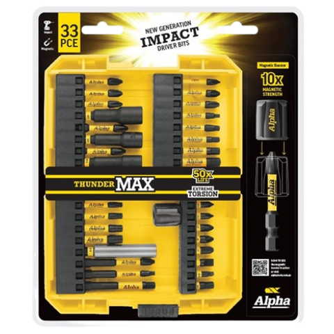 ThunderMax Impact Driver Bit Set 33 Pce