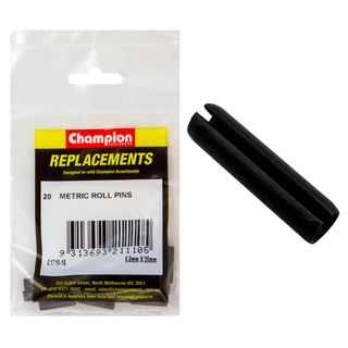 Champion Kit Roll Pins M6 x 20mm Pk20