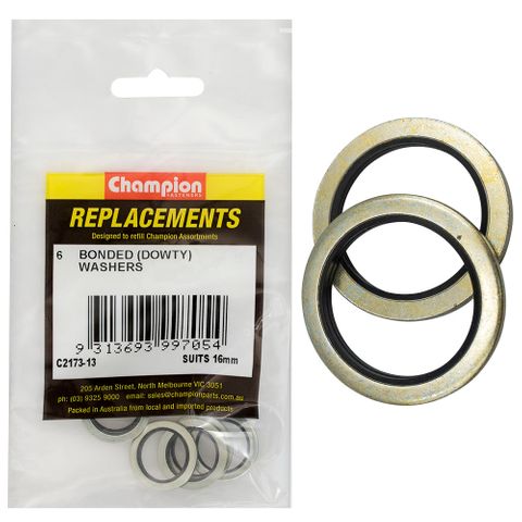 Champion Kit Dowty Washers 16mm Pk6