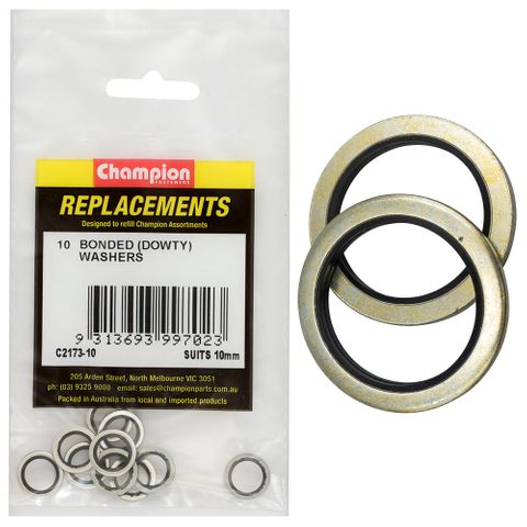 Champion Kit Dowty Washers 10mm Pk10