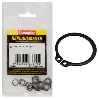 Champion Kit External Circlip 10mm Pk20