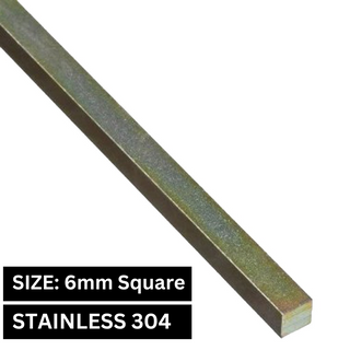 Keysteel 6mm Square S/S 304