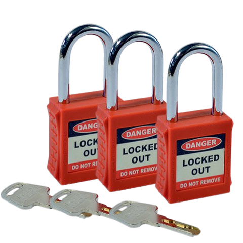 Safety Lockout - Red Key Set #3 Raptor