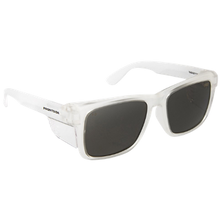 Frontside Glasses Smoke Lens Clear Frame