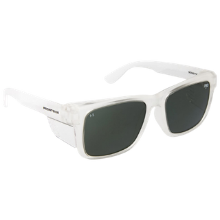 Frontside Polar Smoke Lens Clear Frame