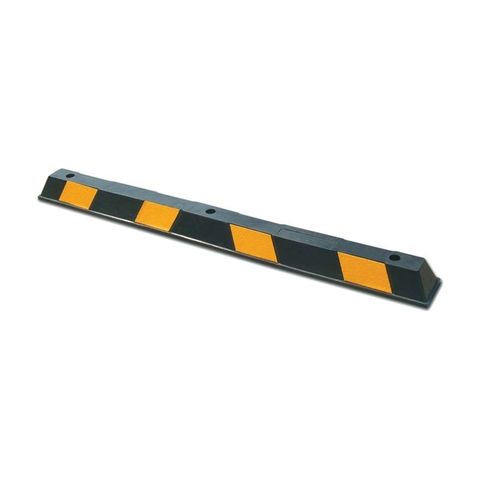 Wheel Stop 1650mm Rubber Black/Yellow