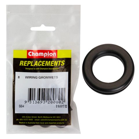 Champion Wiring Grommet M8x13x19mm Pk8