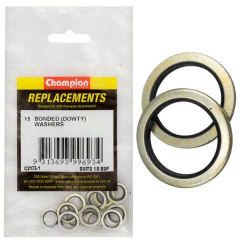 Champion Kit Dowty Washers 1/8 BSP Pk15