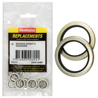 Champion Kit Dowty Washers 1/4 BSP Pk15