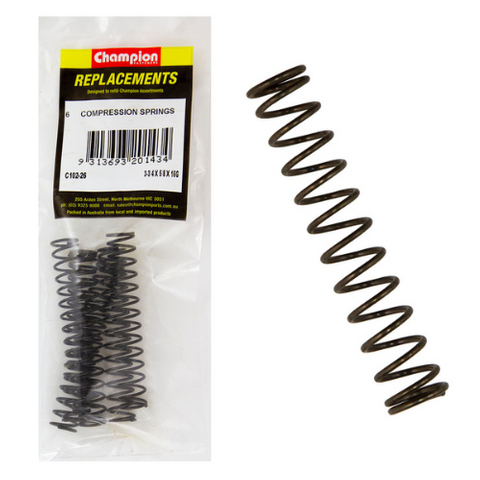 Compression Springs 95x16x1.6mm Pk6