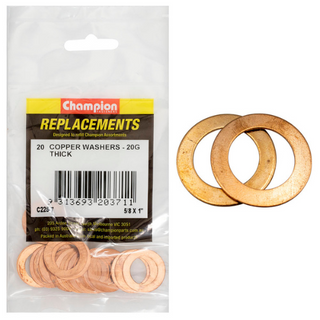 Washers Flat Copper 5/8x1" 20g Pk20