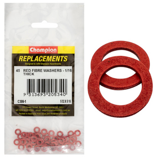 Washers Flat Fibre 5/32x5/16x1/16 Pk45