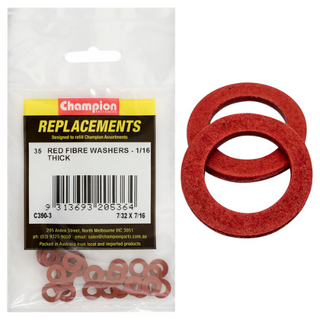 Washers Flat Fibre 7/32x7/16x1/16 Pk35