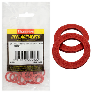 Washers Flat Fibre 9/16x13/16x1/16 Pk20