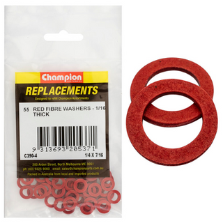 Washers Flat Fibre 1/4x7/16x1/16 Pk55