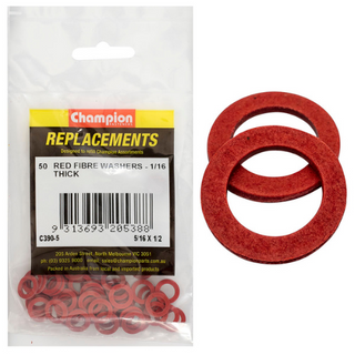 Washers Flat Fibre 5/16x1/2x1/16 Pk50