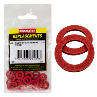 Washers Flat Fibre 3/8x5/8x1/16 Pk45