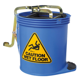 Mop Bucket 16L Blue - Metal Wringer