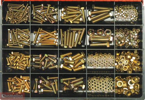 Champion Master Kit Set Screw & Nut Fine