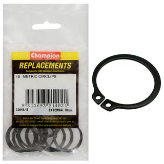 Champion External Circlips 30mm Pk10