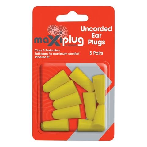 Earplug Uncorded Pack 5 Maxiplug