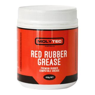 Red Rubber Grease 450g Tub Molytec