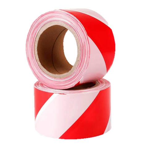 Barrier Tape 75mm x 100M Red/White