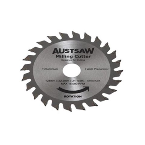 Austsaw Milling Blade 125mm x 22.2 x 24T