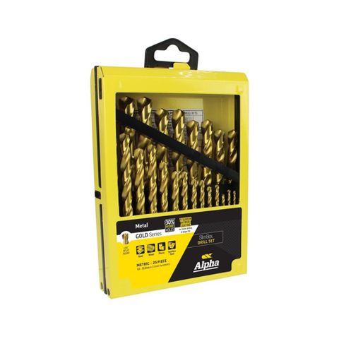 25 Piece Gold Series Slimbox Set Metric