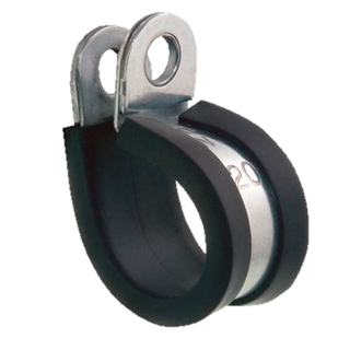 P-Clamp Zinc Rubber Lined 3mm