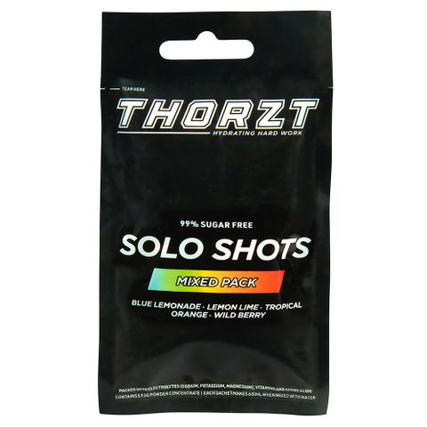 Thorzt 3gm Solo Shots Mixed Flavour Pk5