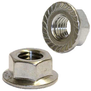 Nyloc Nut Flanged M6 S/S 304