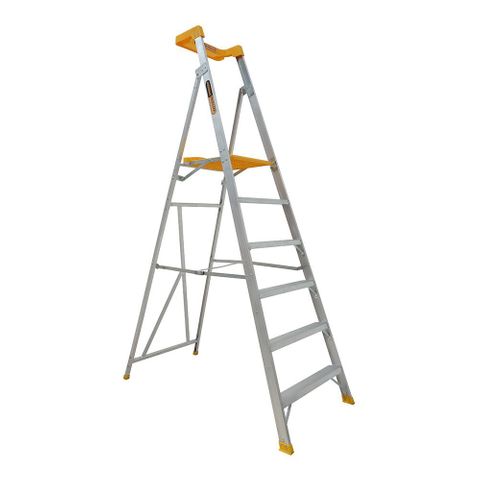 Ladder 6 Step 1.74M Aluminium Gorilla