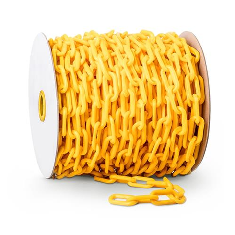 Plastic Safety Chain Yellow 40Mtr Roll