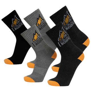 MONGREL Cotton Socks Mens Mixed 5-11 Pk5