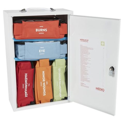 MEDIQ First Aid Kit Wall Cabinet H/Risk