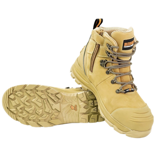 Bison XT Z/Side Safety Boot Wheat 10 W