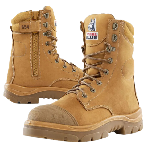 Steel Blue Portland Zip Scuff Safety Boot - Wheat