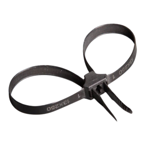 Cable Tie Handcuff Black 280 x 13mm Pk20