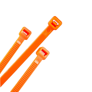 Cable Tie Orange 300 x 4.8mm Pk100