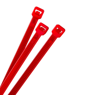 Cable Tie Red 100 x 2.5mm Pk100