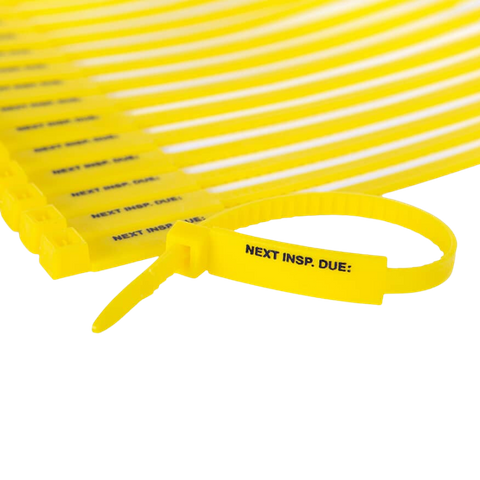 Inspection Cable Tie - Yellow Pk100