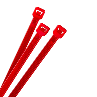 Cable Tie Red 300 x 4.8mm Pk100