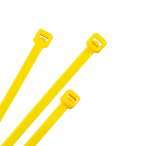 Cable Tie Yellow 100 x 2.5mm Pk100