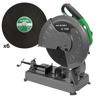 355mm Metal Cut-Off Saw 2400W + 6 Wheels