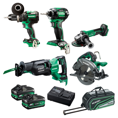 Hikoki 5 Piece 36V Brushless Combo Pack