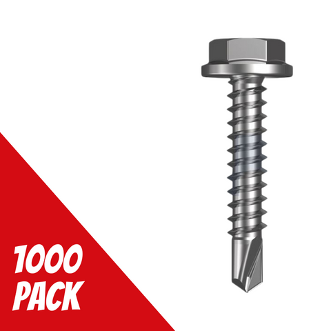 SDM Flange Hex Screw 10gx25mm CL4 Pk1000